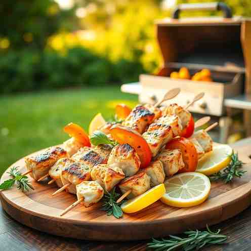 Grilled Fish Skewers - Easy & Healthy Backyard Grill Ideas